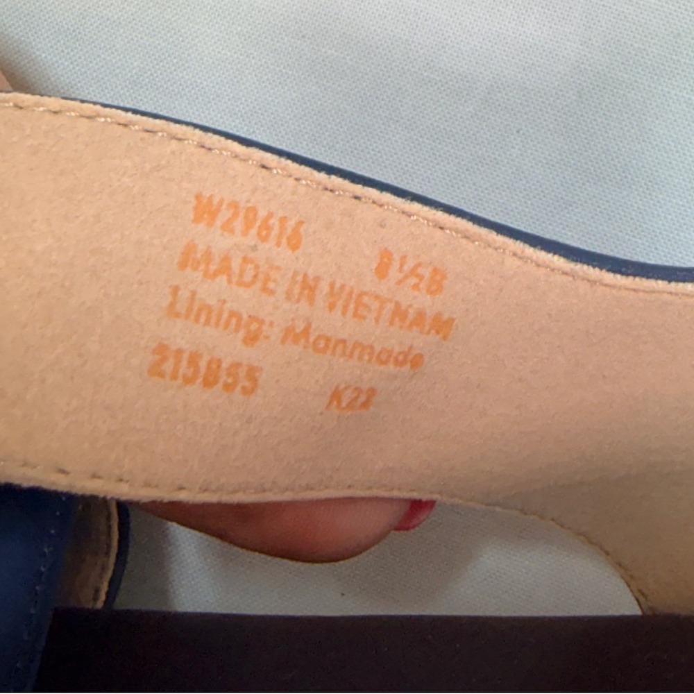 Cole Haan GrandPro Rally Castine Sandals Blue Leather Platform W29616 Womens 8.5 - Picture 5 of 8